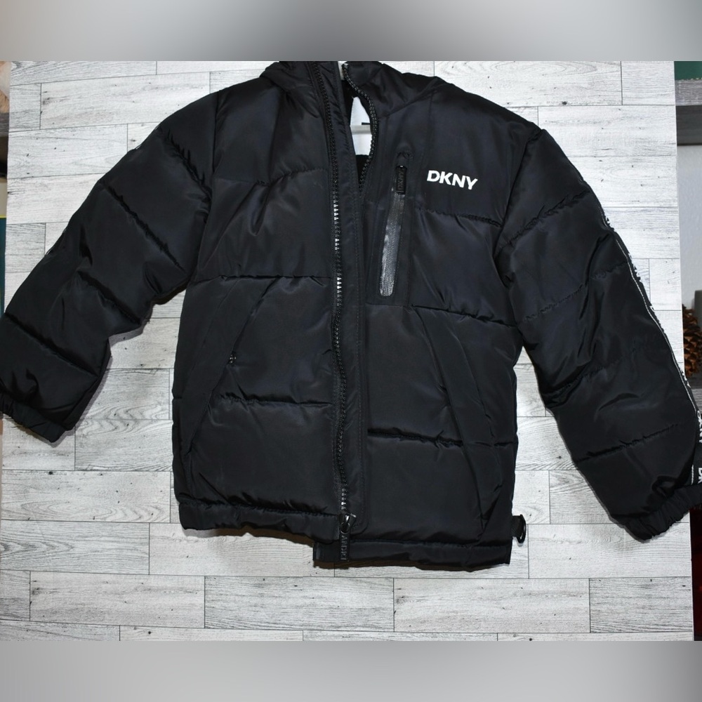 DKNY kid’s Classic Black Puffer Coat
